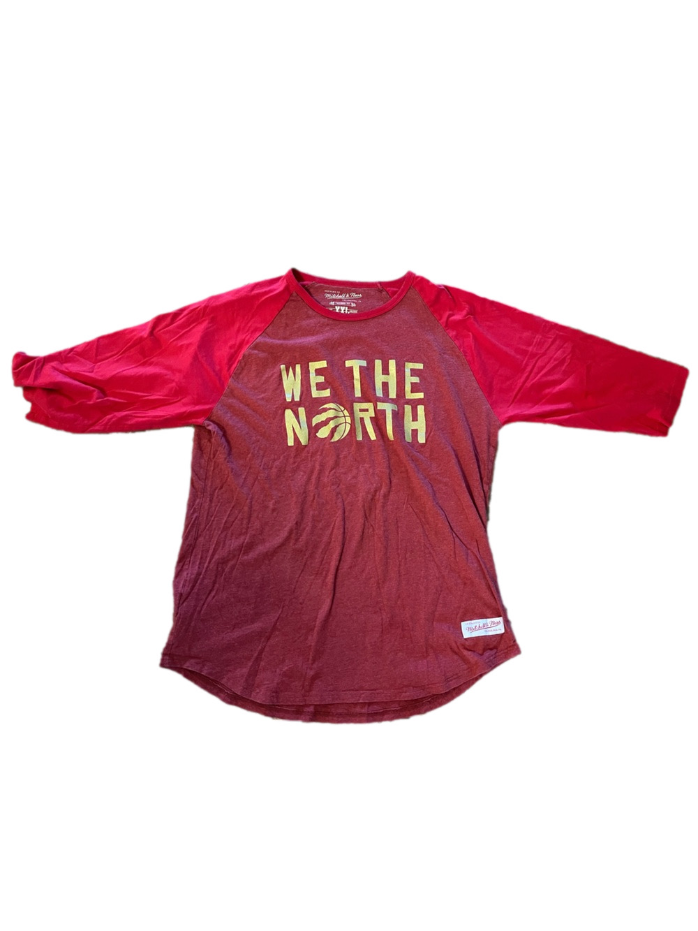 Mitchell & Ness Toronto Raptors We The North Raglan Shirt Men’s XXL